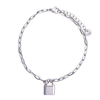 Bracelet Fermoir Acier Inoxydable Alesha