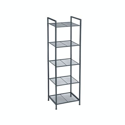 Metal shelf with 5 levels