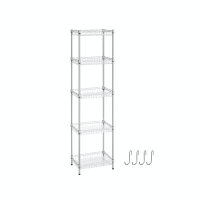 Kitchen shelf with 5 adjustable shelves