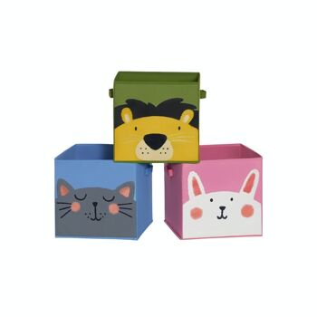 Lot de 3 boîtes pliantes pour enfants 1