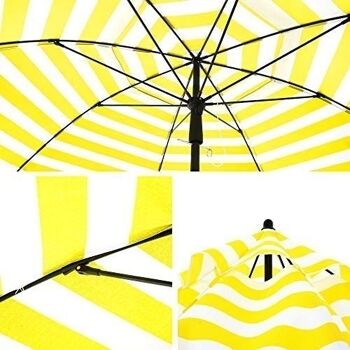 Parasol de jardin 200 cm pliable 7