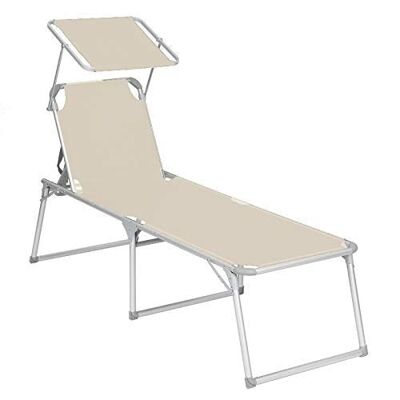 Large sun lounger with roof
