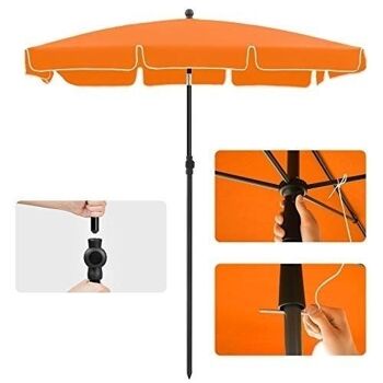 Parasol 200 x 125 cm pliable 6