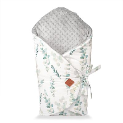 Evolutive swaddling sleeping bag, Eucalyptus, Made in France