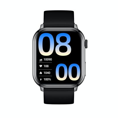 SW043A - Smarty 2.0 verbundene Uhr - Silikonarmband - Bluetooth-Anrufe, Sprachassistent, programmierbarer Sauerstofftest, Laternenlichteffekt