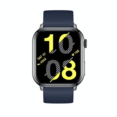 SW043C - Smarty 2.0 connected watch - Silicone bracelet - Bluetooth calls, Voice assistant, Programmable oxygen test, Lantern lighting effect