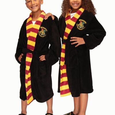 Harry Potter Hogwarts Fleece Robe Fixed Belt Kids Unisex