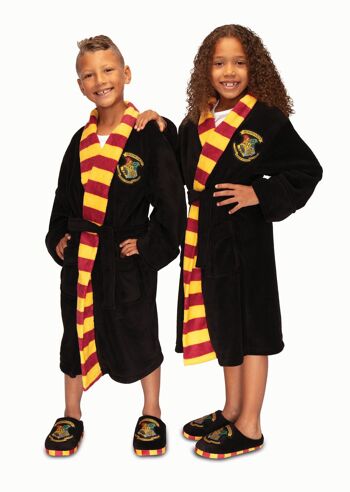 Harry Potter Hogwarts Fleece Robe Fixed Belt Enfants Unisexe 4