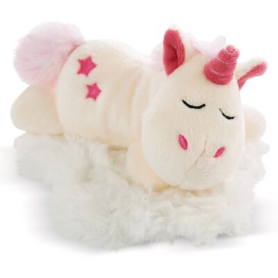 Cuddly toy sleeping unicorn Theodor 16cm lying on