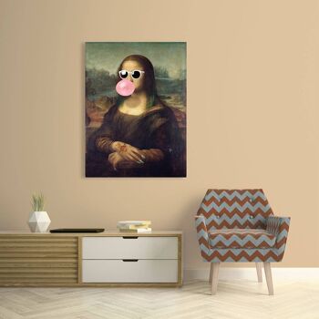 Impression sur toile pop art moderne : Matt Spencer, Leisure Time, Mona Lisa 3