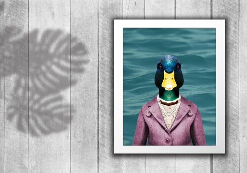 Duck in clothes print: Lake water (Animalyser)
