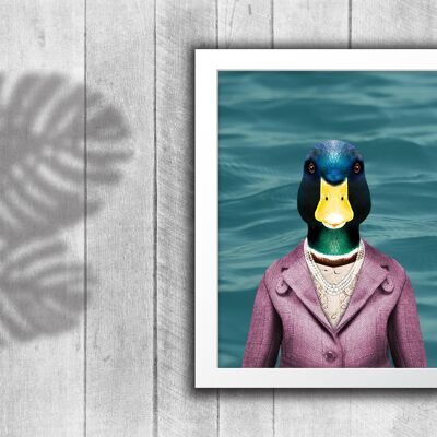 Duck in clothes print: Lake water (Animalyser)