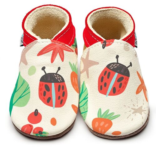 Children's Leather Shoes - Ladybug