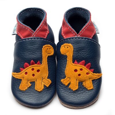 Zapatos Infantiles de Piel - Dino Navy