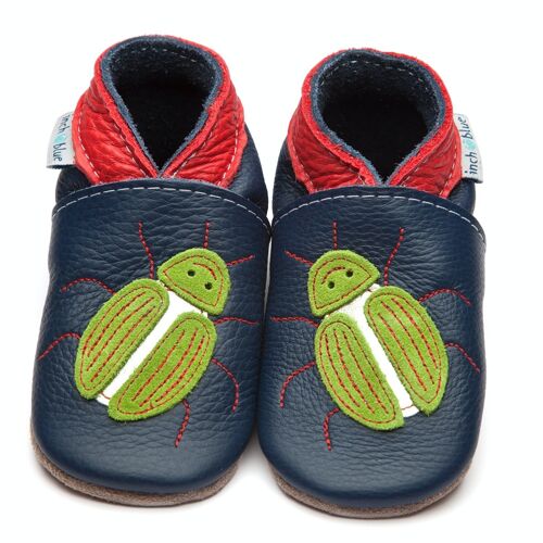 Leather Children's Shoes - Beetle Navy