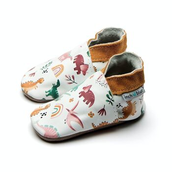 Chaussures enfant en cuir - Dino arc-en-ciel 2