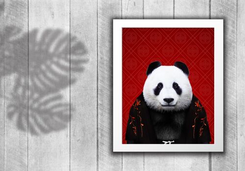 Panda in clothes print (Animalyser)