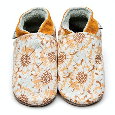 Pantofole in pelle per bambini - Girasole