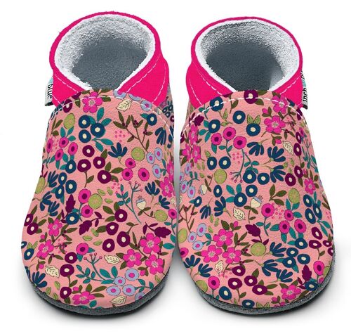 Children's Leather Slippers - Wild Meadow