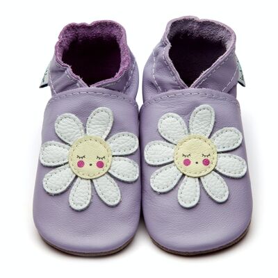 Pantofole in pelle per bambini - Dozy Daisy Lilla