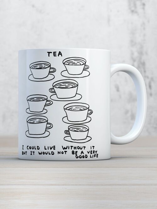 Mug (Gift Boxed) - Funny Gift - Live Without Tea