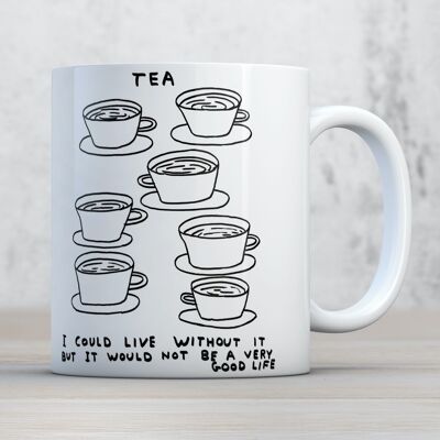 Tasse (in Geschenkbox) – lustiges Geschenk – Leben ohne Tee
