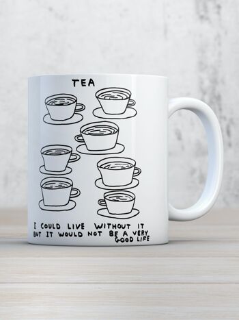 Mug (boîte cadeau) - Cadeau amusant - Vivre sans thé 1