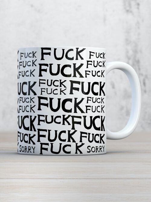 Mug (Gift Boxed) - Funny Gift - Funny - Fuck Fuck Sorry