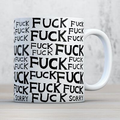 Taza (regalo en caja) - Regalo divertido - Divertido - Fuck Fuck Sorry