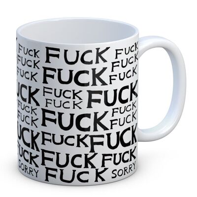 Taza (regalo en caja) - Regalo divertido - Divertido - Fuck Fuck Sorry