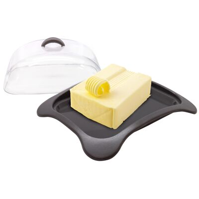 Butter dish with transparent lid
