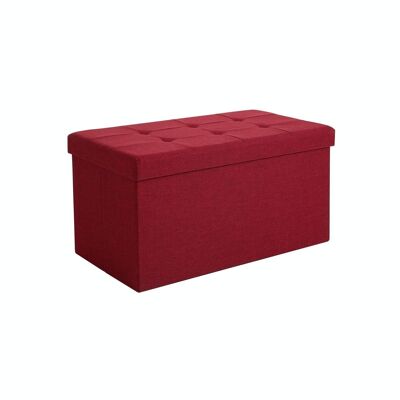 Seat with storage space red