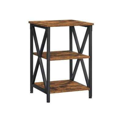 Side table 3 levels industrial style