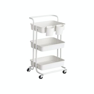 Trolley 3 levels White