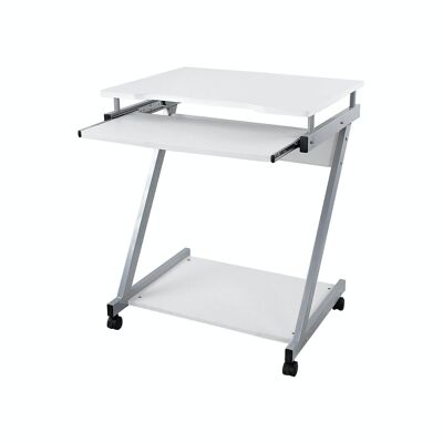 Mobiel bureau 60 x 48 cm Z-vorm Wit