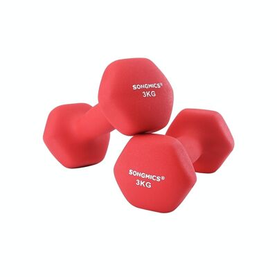 Dumbbells set of 2 red