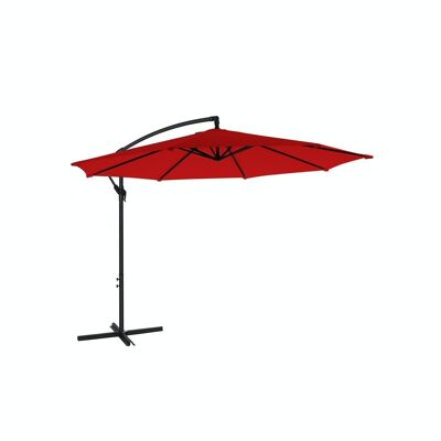 Parasol zweefparasol 300 cm rood