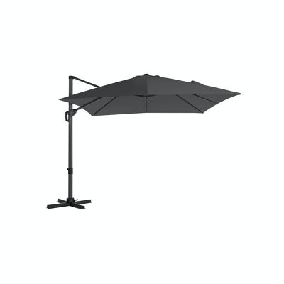 Ombrellone parasole a sbalzo grigio
