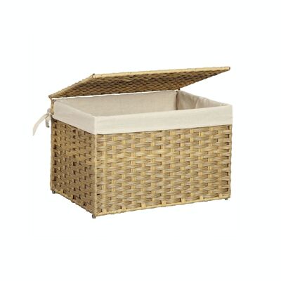 Storage box made of natural poly rattan