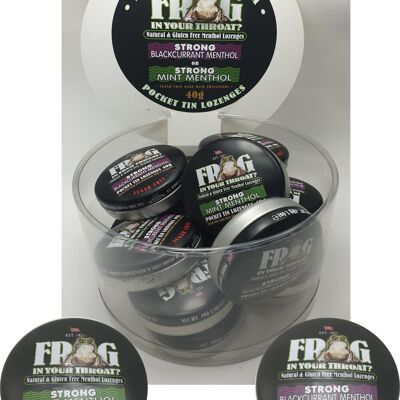 'Frog In Your Throat' Sugar Free Mint Menthol & Blackcurrant Menthol