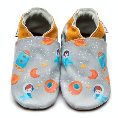 Zapatos de cuero para bebés - Aventura espacial