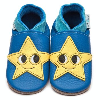Chaussures bébé en cuir - Sirius Star Blue 1
