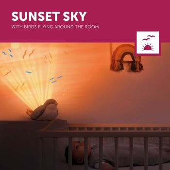 SHALLY le moineau - projecteur de coucher de soleil avec projection mobile et mélodies 7