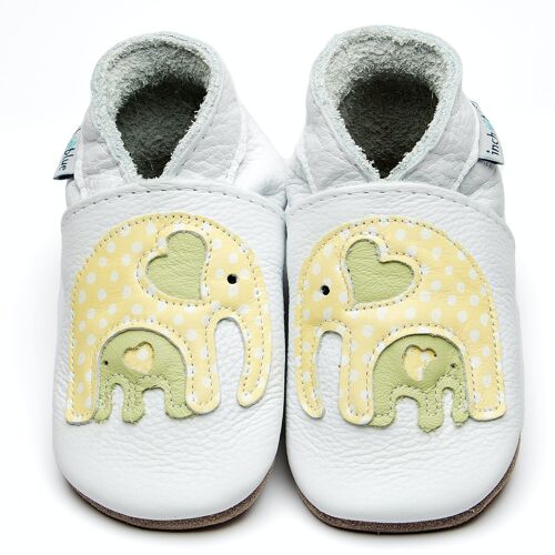 Baby Leather Shoes - Ellie & Baby White