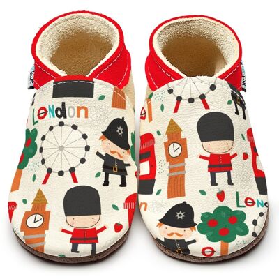 Leather Baby Slippers - London