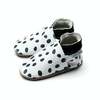 Chaussures en cuir pour bébé avec semelle en daim ou en caoutchouc - Dalmatien 2