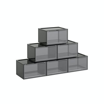 Cajas de zapatos gris