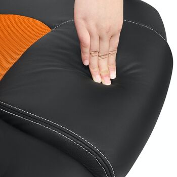 Chaise de bureau noir-orange 6