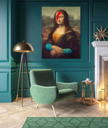 Peinture moderne Mona Lisa, impression sur toile : Steven Hill, Glam Lisa 2