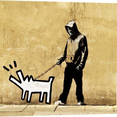 Banksy su tela -  Italia